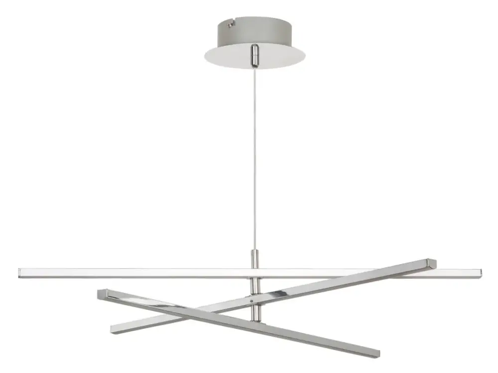 Kihagyhatatlan ajánlat Króm függesztett LED lámpa Meredith 600mm 18W