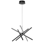 Biztonságos fizetés Fekete függesztett LED lámpa Matilde 560mm 48W