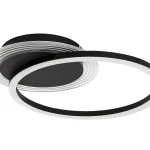 Kihagyhatatlan ajánlat Fekete LED mennyezeti lámpa Kerstin 400mm 24W