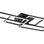 Népszerű Fekete LED mennyezeti lámpa Drusus 700mm 40W CCT távirányítóval