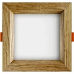 Olcsóbb LED beépíthető lámpa Square Woodline Tölgy szögletes 120x120mm 6W
