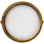 Biztonságos fizetés LED beépíthető lámpatest Rondo Woodline Tölgy kerek 264mm 18W