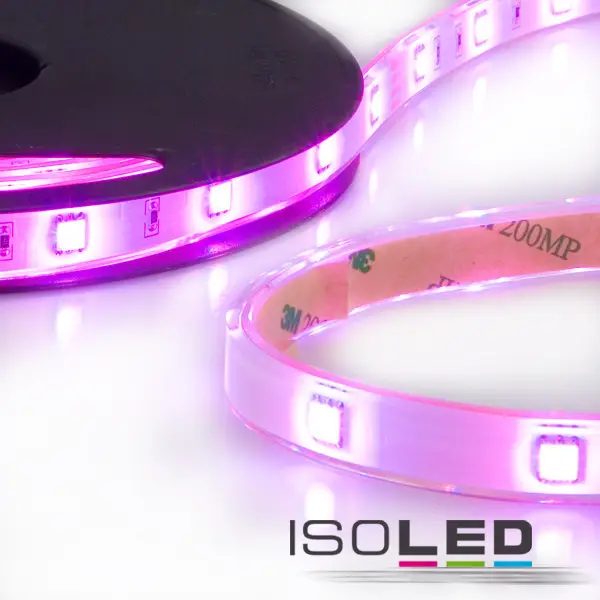 Legnépszerűbb LED AQUA-RGB flexibilis szalag, 24V, 7,2W, IP68, 30 LED/m