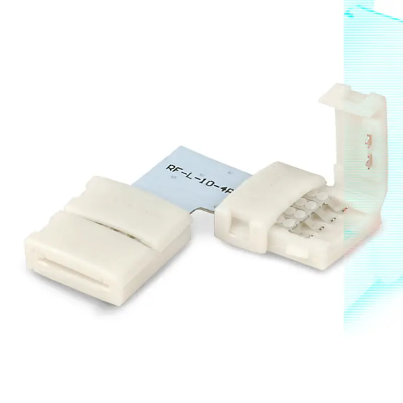 Árengedmény Klipsz sarok összeköto (max. 5A) C1-410 4 pólusú IP20 flexszalagokhoz, széles 10mm, osztásköz>12mm