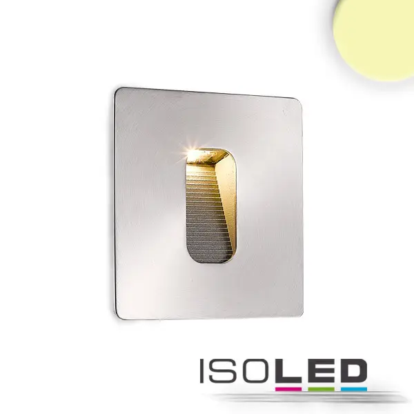 Vedd meg online LED süllyesztett fali lámpa, szögletes IP65, 1x3W CREE, meleg fehér, beleértve a vakolatdobozt is