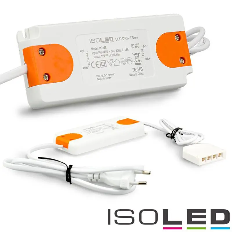 Sys-Slim Trafó, 12 V/DC, 0-15 W, lapos dugóval és 4-es Mini AMP elosztóval Vásárlói kedvenc