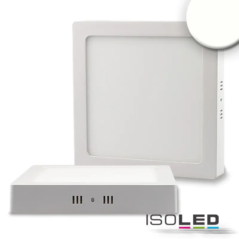 Akció LED mennyezeti lámpa, fehér, 18 W, négyszögletes, 220x220 mm, semleges fehér