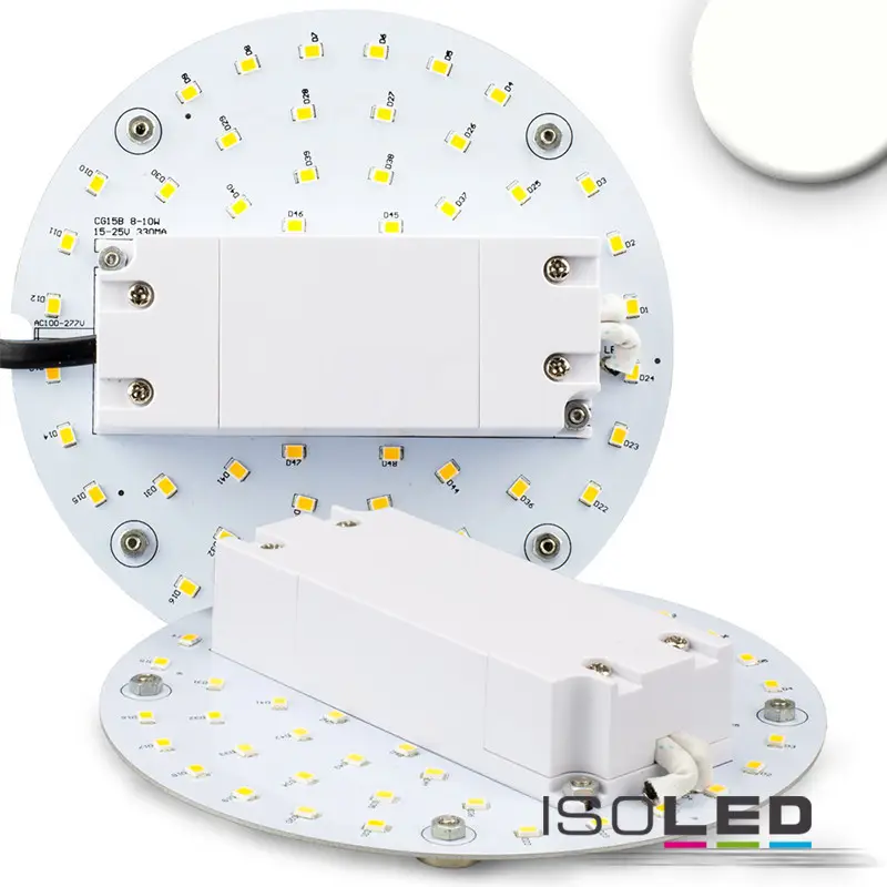 LED átszerelo áramköri lap, 130 mm, 9 W, mágnessel, semleges fehér Azonnali szállítás