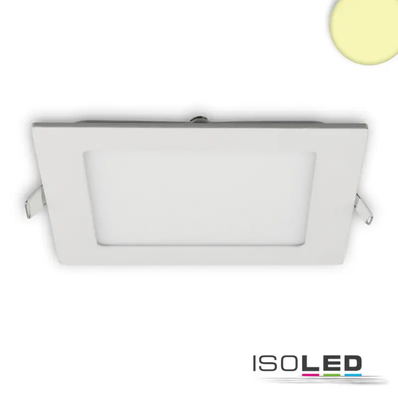 Újdonság LED mélysugárzó, 9 W, ultra lapos, szögletes, fehér meleg fehér, dimmelheto