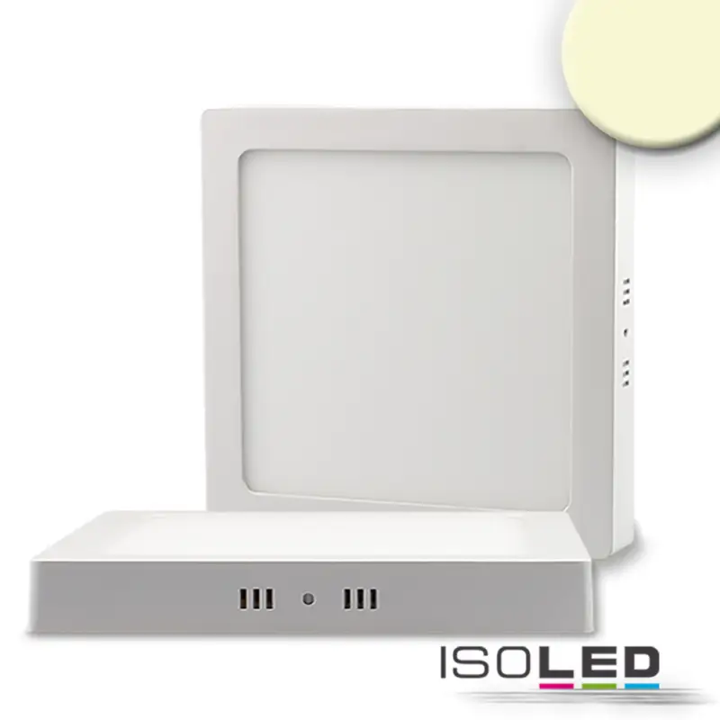 Prémium LED mennyezeti lámpa, fehér, 24 W, négyszögletes, 300x300 mm, meleg fehér, dimmelheto
