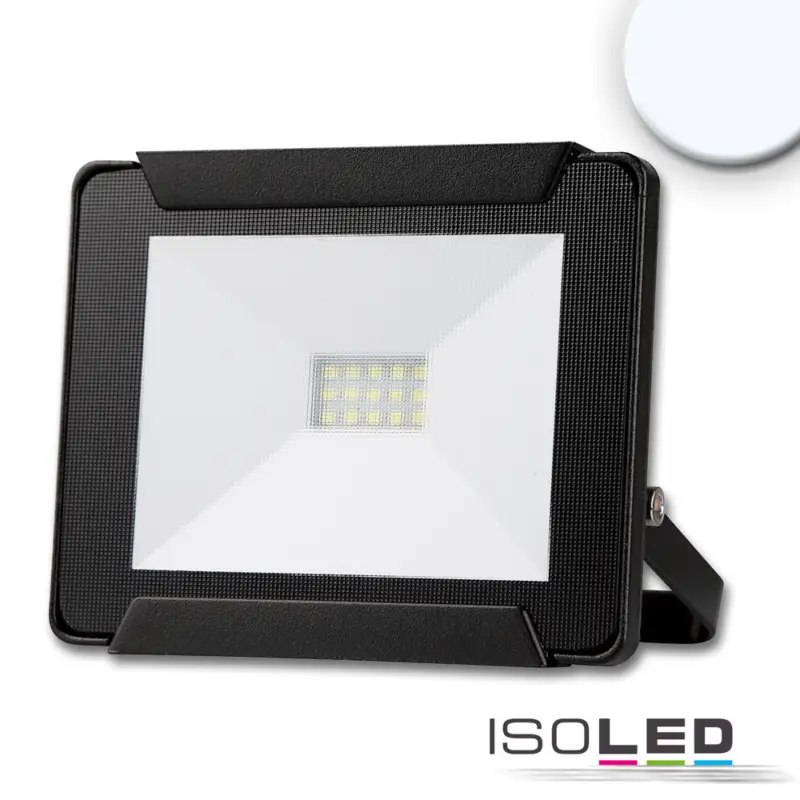 LED fényveto 10 W, hideg fehér, fekete, IP65 Prémium
