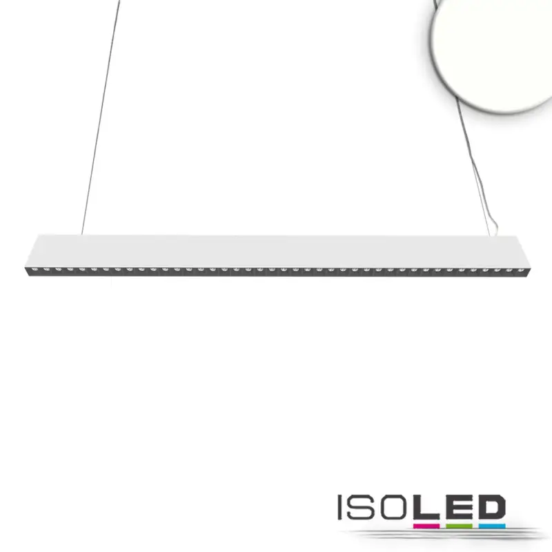 LED függesztett lámpa,vetítolencsés,Up+Down,15 +32 W,8,5x128 cm,fehér,UGR <6,4000 K,1-10V dimmelheto Újdonság