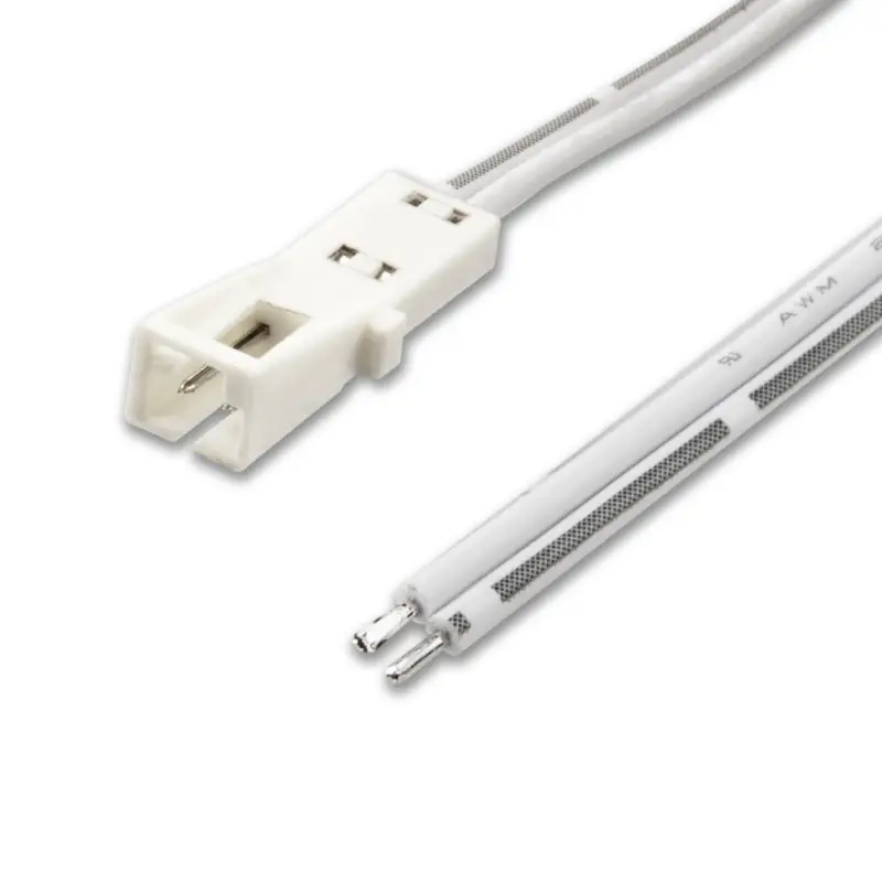 MiniAMP csatlakozó Female, 100cm, 2 pólusú, fehér, max. 3A. Kedvezményes ár