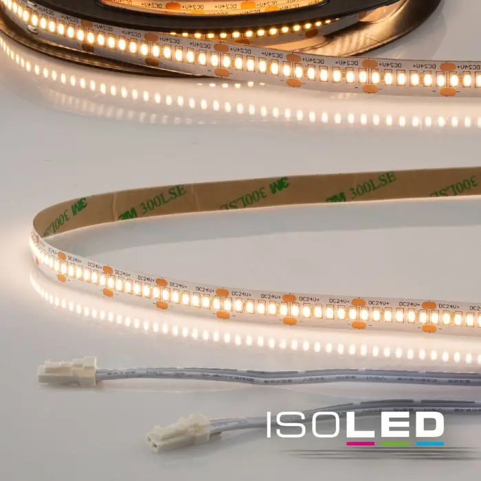 Biztonságos fizetés LED CRI930 MiniAMP flex. szalag, 24V, 6W, IP20, 3000K, 500cm, kétoldalas 30cm kábel + maleAMP