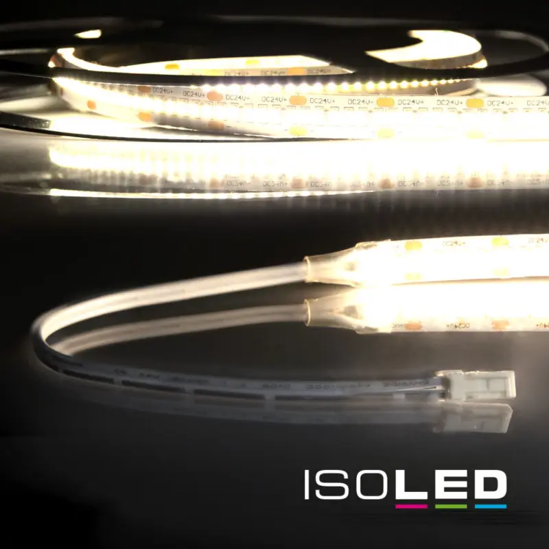 LED CRI930 MiniAMP flex. szalag, 24V, 12W, IP20, 3000K, 120cm, kétoldalas 30cm kábel + maleAMP Legnépszerűbb
