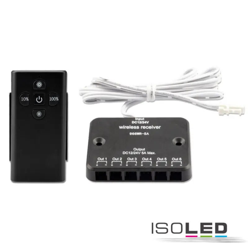 Azonnal elérhető MiniAMP LED Touch/Funk PWM fényero szabályozó, 1 csatorna, 12-24V DC 5A, távirányítóval