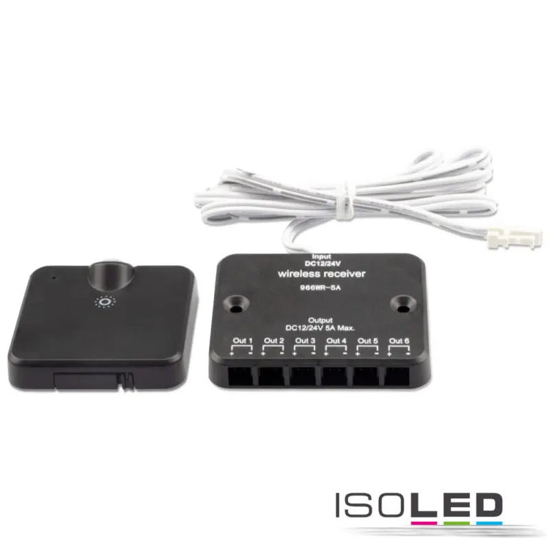 Expressz kézbesítés MiniAMP LED Touch/Funk PWM fényero-szabályozó rendszer PIR érzékelovel,1 csat, 12-24V DC 5A, funk
