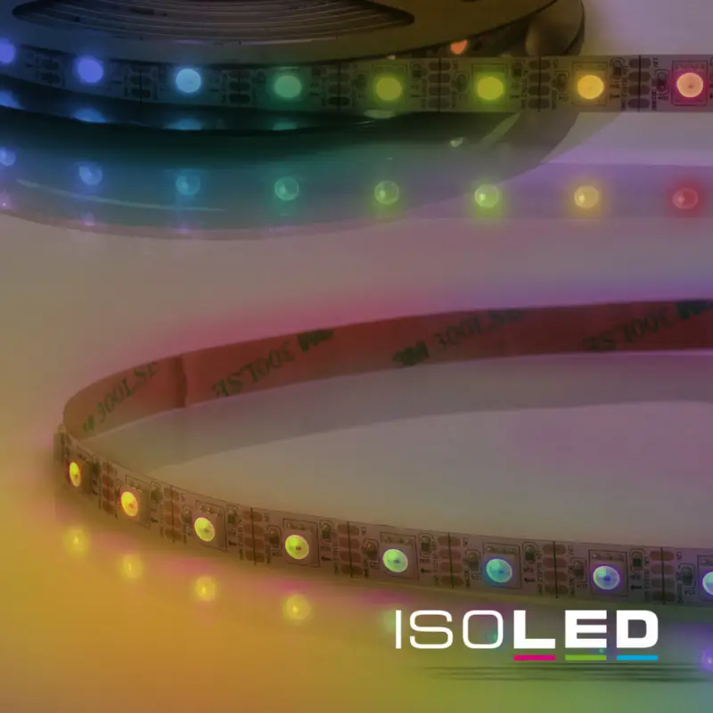 Exkluzív ajánlat LED WS2815 Digitális SPI flexibilis szalag, 12V, 8W, IP20, RGB, 60 LED/m