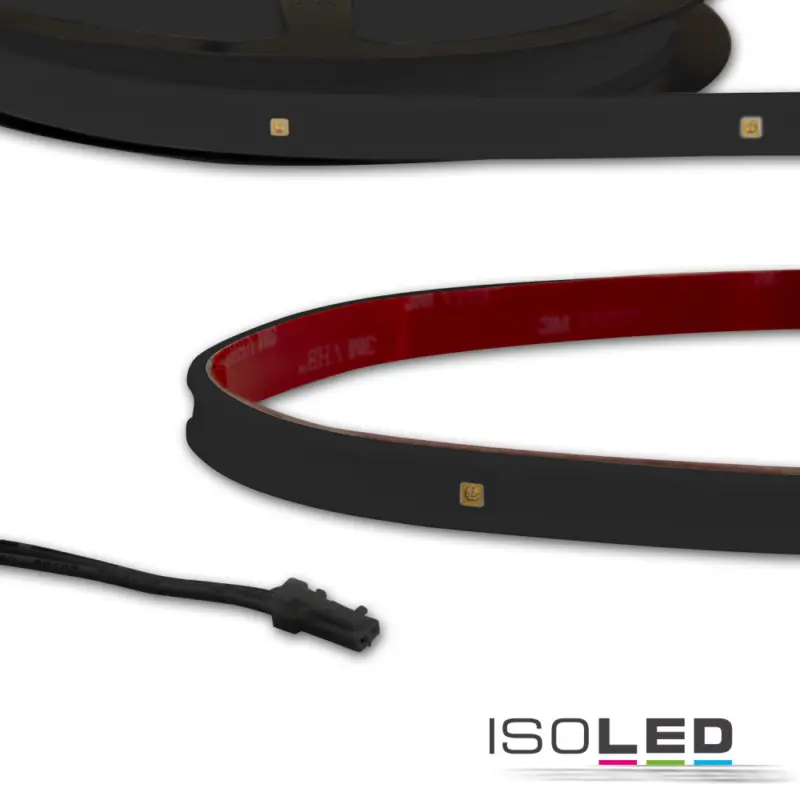 LED UV-C MiniAMP flex. szalag 270nm, 12V DC, 6W, IP54, 58cm, fekete, egyoldalas kábel + maleAMP Népszerű