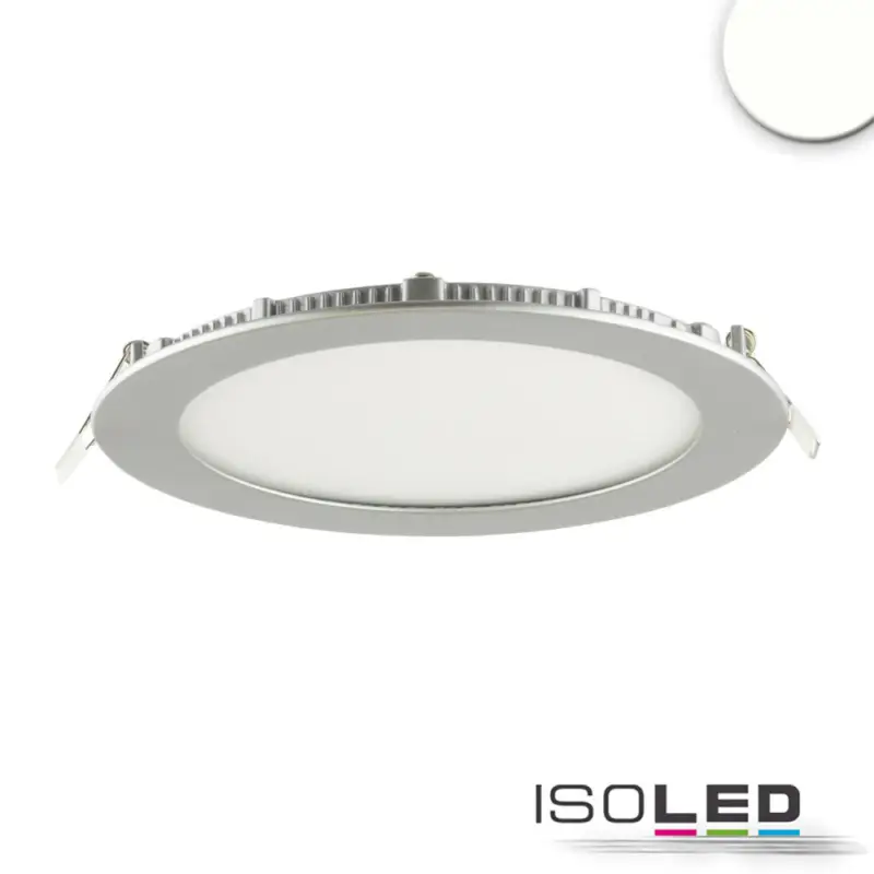 LED mélysugárzó, 12W, kerek, ultra lapos, ezüst, semleges fehér, dimmelheto Ajánlat