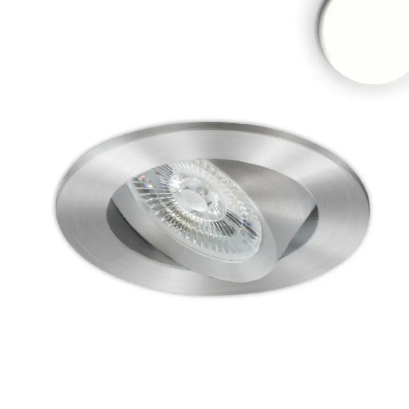 LED süllyesztett lámpa Slim68 MiniAMP szálcsiszolt alumínium, kerek, 8W, 24V DC, semleges fehér, dimmelheto Legjobb ár