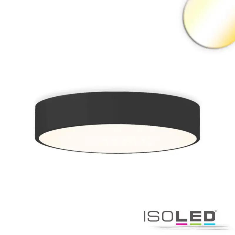 Expressz szállítás LED mennyezeti lámpa, D= 60cm, fekete, 52W, ColorSwitch 3000|3500|4000K, dimmelheto