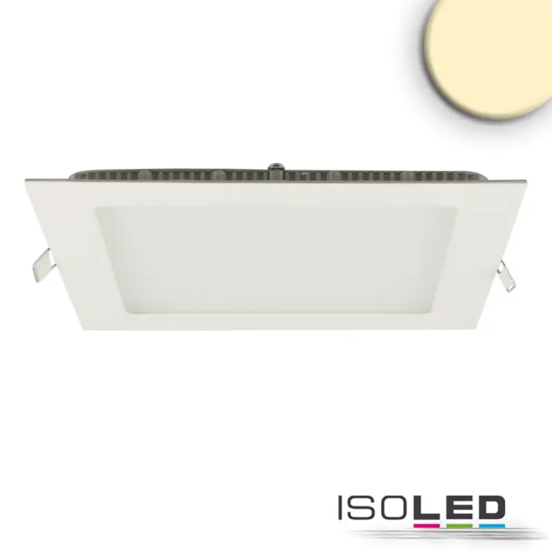 LED mélysugárzó, 15W, négyzet alakú, ultra lapos, vakítás-csökkentett, fehér, meleg fehér, dimmel. Akció