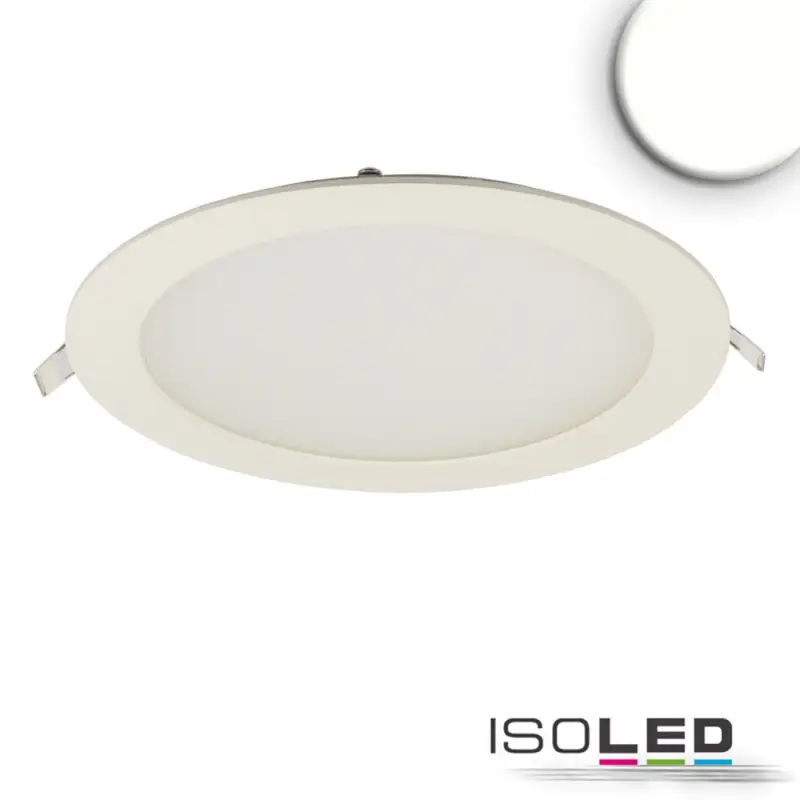 LED mélysugárzó, 18W, kerek, ultra lapos, vakítás-csökkentett, fehér, semleges fehér, dimmel. CRI90 Exkluzív ajánlat