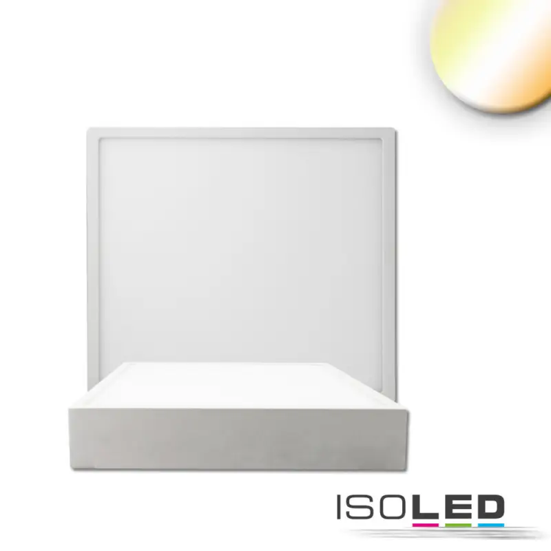LED mennyezeti lámpa PRO fehér, 8W, szögletes, 120mm, ColorSwitch 2700|3000|4000K, dimmelheto Végkiárusítás