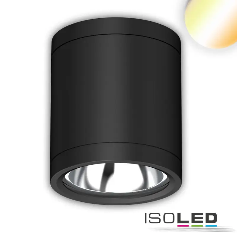Rendeld meg most LED mennyezetre szerelt spot IP65, fekete, 10W, ColorSwitch 3000|4000|5000K, dimmelheto