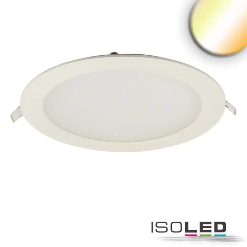 LED mélysugárzó ultralapos kerek fehér, 18W, 225mm, színváltó 3000|3500|4000K, dimmelheto Outlet
