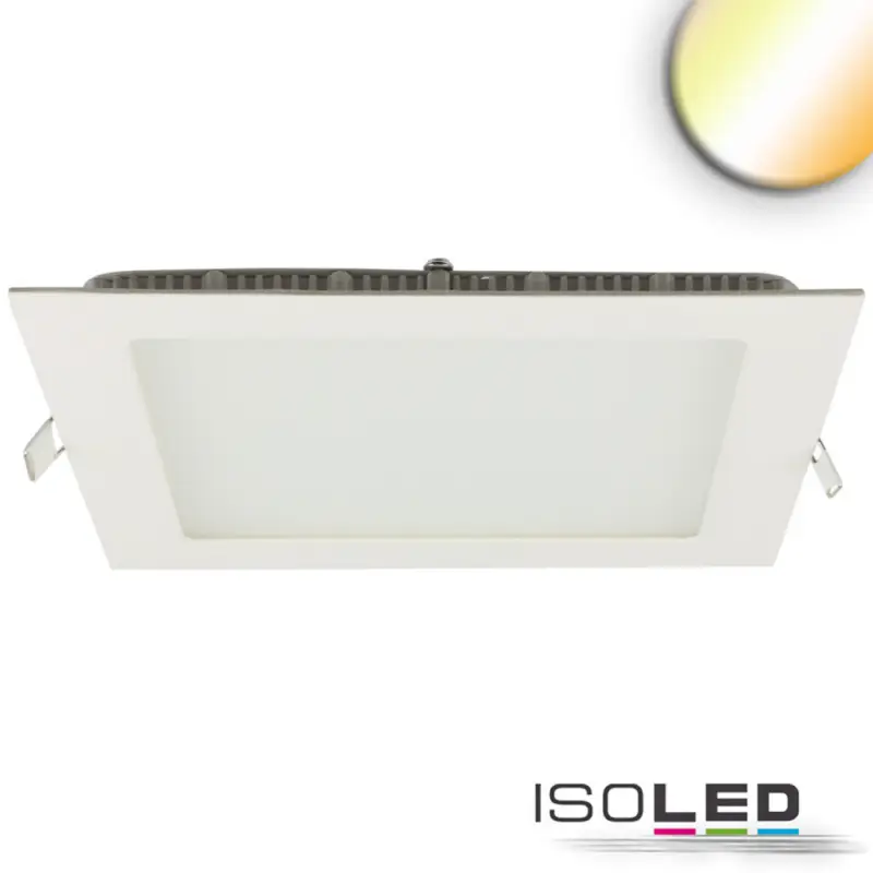 LED mélysugárzó ultralapos szögletes fehér, 18W, 225x225mm, Colorswitch 3000|3500|4000K, dimmelheto Expressz szállítás
