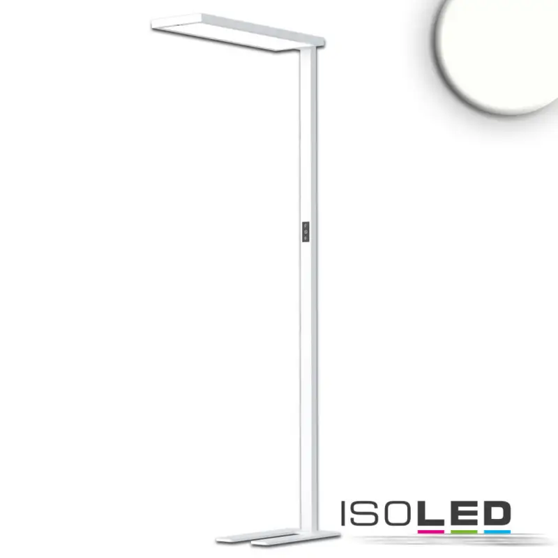 Azonnal elérhető LED Office Pro szabadon álló lámpa Up|Down, 80W|20W, ezüst, UGR<19, semleges fehér, touch-dimm