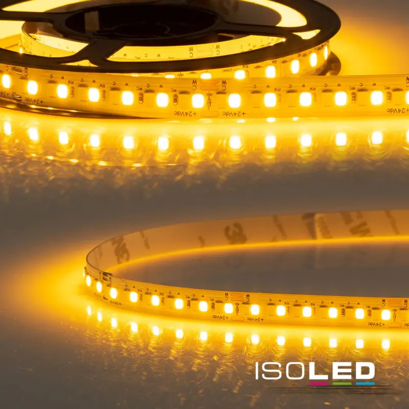 Biztonságos fizetés LED CRI819/840 flexibilis szalag, 24V, 10W|10W, IP20, Amber+Lime, 240 LED/m