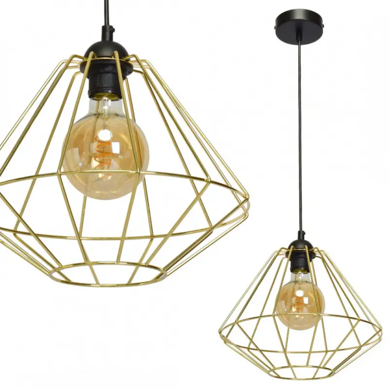 Árcsökkenés Függesztett lámpa LUPO BLACK/GOLD 1xE27