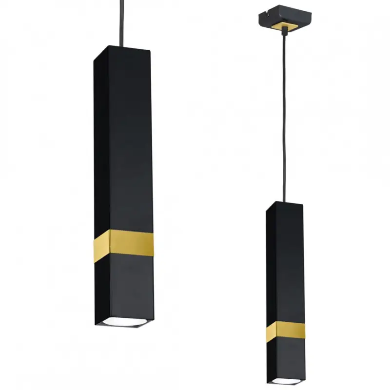 Alacsony ár Függesztett lámpa VIDAR BLACK/GOLD 1xGU10