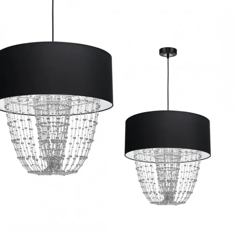 Exkluzív ajánlat Függesztett lámpa ALMERIA BLACK/CHROME 1xE27