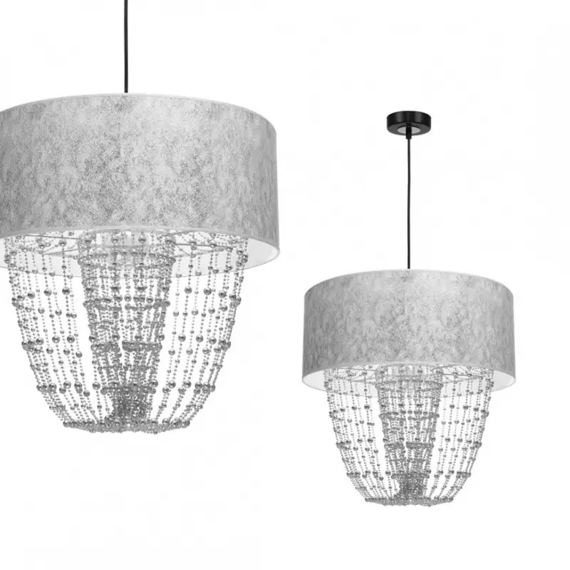 Függesztett lámpa ALMERIA SILVER/BLACK 1xE27 Legjobb ár