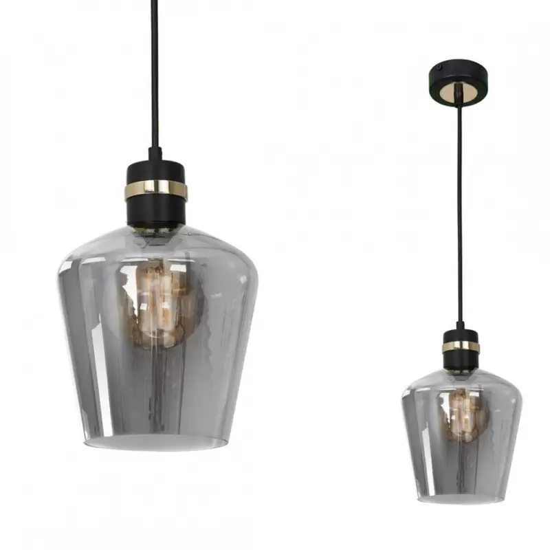 Vedd meg most Függesztett lámpa RICHMOND BLACK / GOLD 1xE27