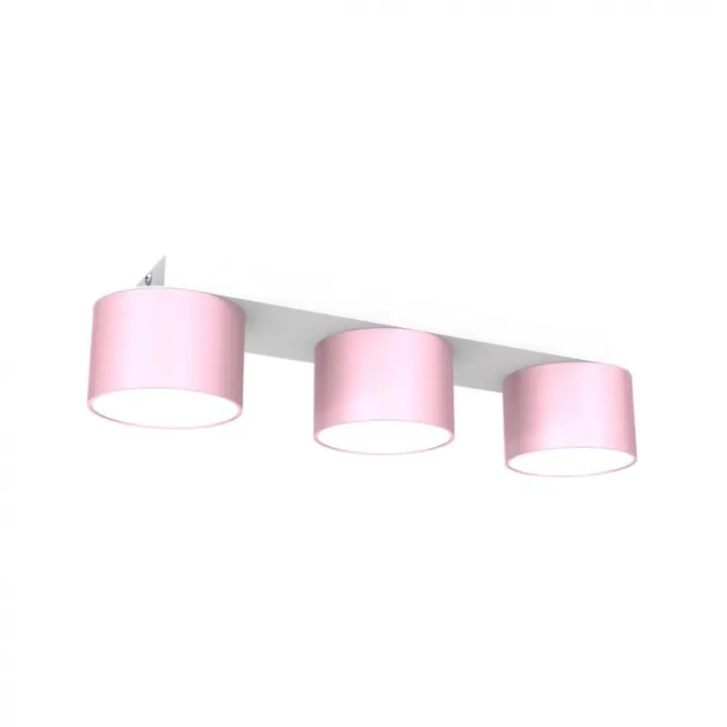 Akció Mennyezeti lámpa DIXIE Pink/White 3xGX53
