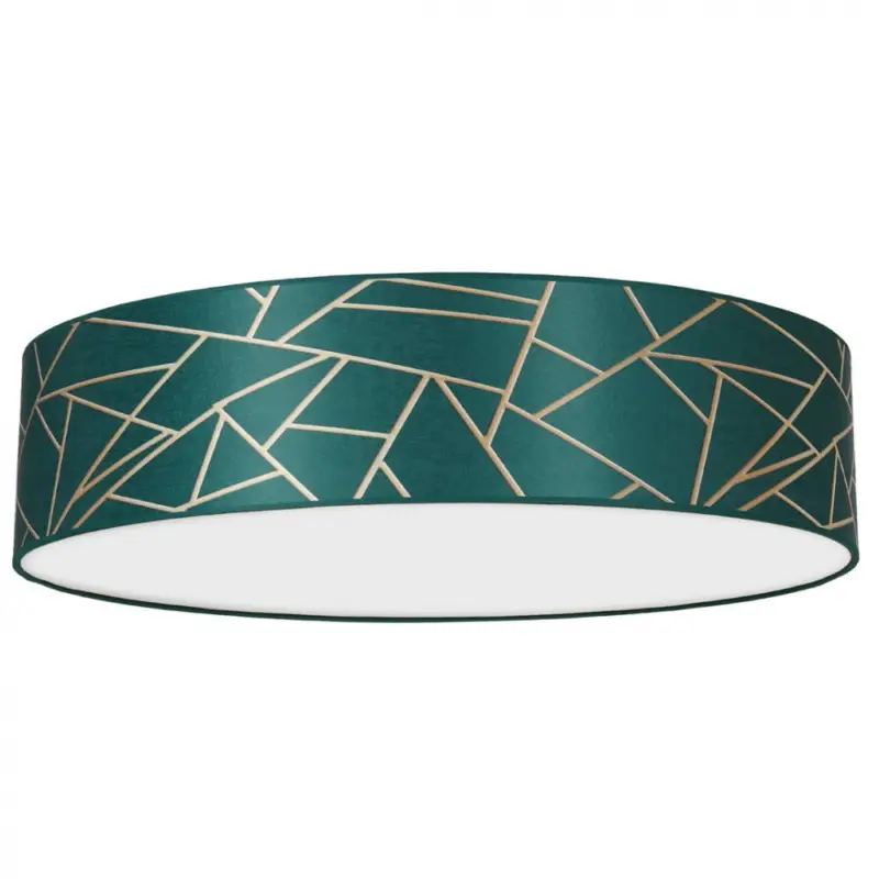 Mennyezeti lámpa ZIGGY GREEN Gold/palackzöld 3xE27 Ø60cm Alacsony ár