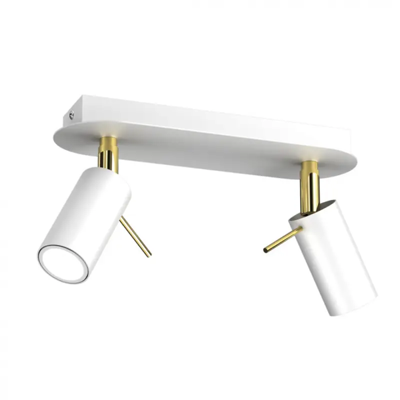Különleges ajánlat Mennyezeti lámpa PRESTON GOLD/WHITE 2x mini GU10