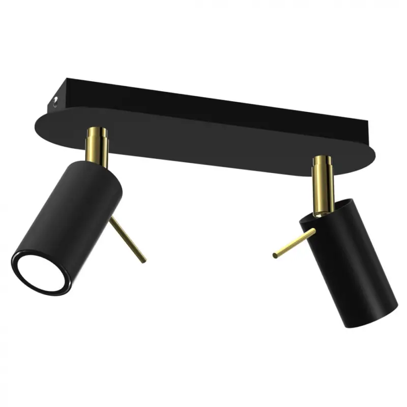 Mennyezeti lámpa PRESTON GOLD/BLACK 2x mini GU10 Végkiárusítás
