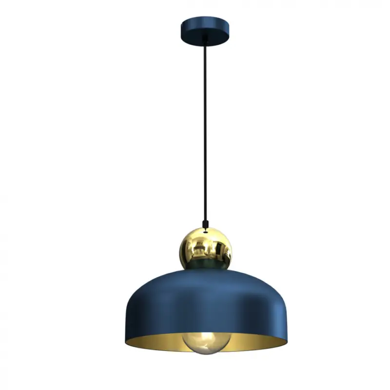 Függeszték HARALD GOLD/NAVY BLUE 1xE27 Biztonságos fizetés