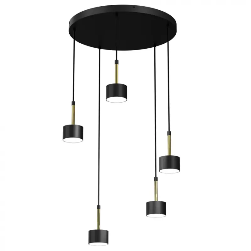 Függesztett lámpa ARENA BLACK/GOLD 5xGX53 Kiárusítás