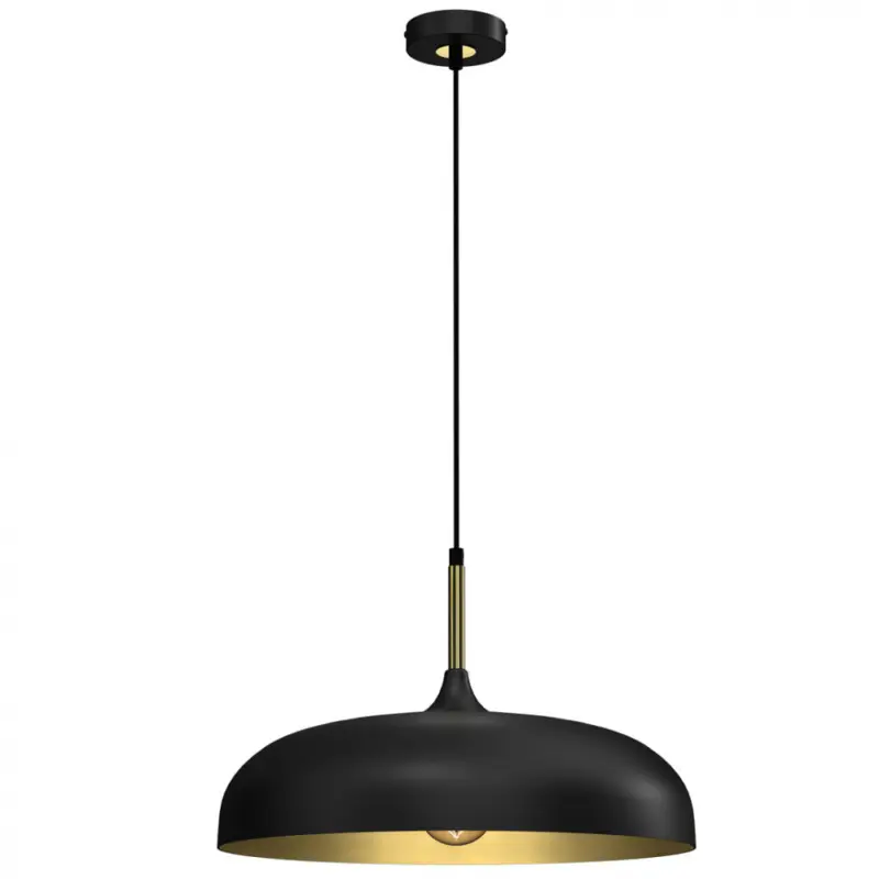 Függesztett lámpa LINCOLN BLACK/GOLD 1xE27 45cm Akció
