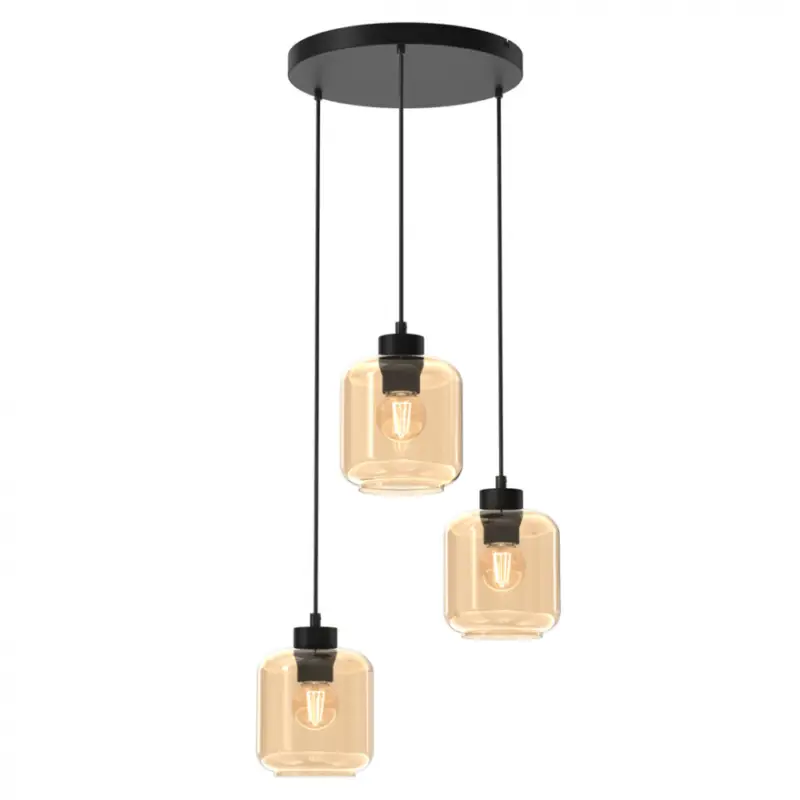 Bestseller Függesztett lámpa SOMBRA AMBER 3xE27