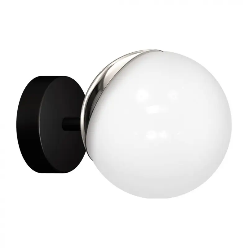 Fali lámpa SFERA BLACK/CHROME 1xE14 Gyors kiszállítás