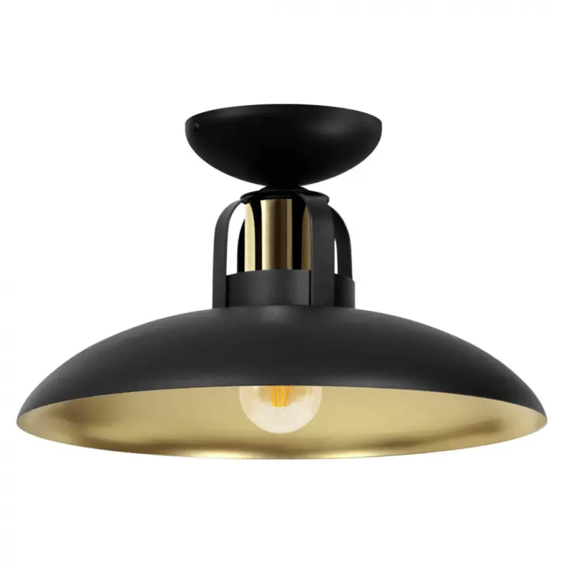 Alacsony ár Mennyezeti lámpa FELIX BLACK/GOLD 1xE27