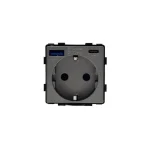 Kedvezmény Z-Switch Dugalj 230V 16A (2P+F) + USB A+C Szürke